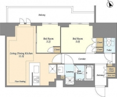 オアーゼ日暮里レジデンスの間取り図