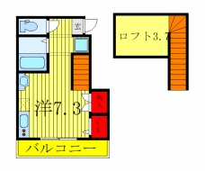 Liberta芝下の間取り図
