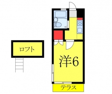 コーポサントーレアの間取り図