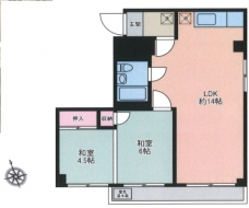 日の出マンションの間取り図