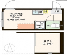 ハーモニーガーデン志茂の間取り図
