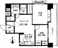西川口朝日マンションの間取り図