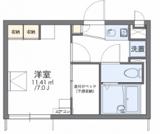 レオパレスクレインの間取り図