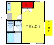 コーポカキザキの間取り図