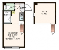 Three forest　西巣鴨の間取り図