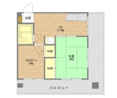 ワコー第２蕨マンションの間取り図