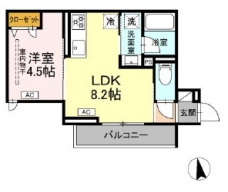 セレスティア徳丸　Aの間取り図