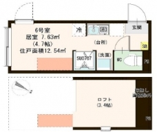 ウェリナ東十条の間取り図