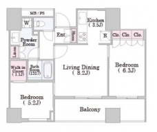 パークタワー池袋イーストプレイスの間取り図