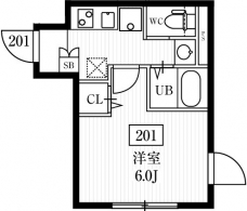 エルファーロ小竹向原の間取り図