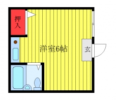 本田マンション1号棟の間取り図