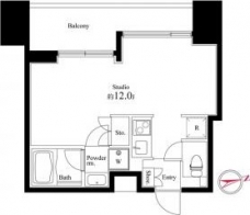 スクエアガーデン池袋の間取り図
