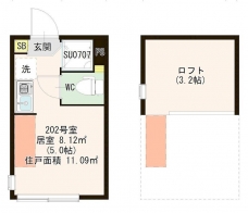 マルバ上板橋の間取り図