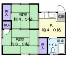 ハイツ稲穂の間取り図
