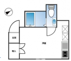アンベリール西日暮里の間取り図