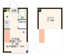 ハーモニーテラス上板橋Ⅱの間取り図