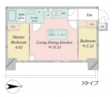 ドゥーエ王子神谷の間取り図