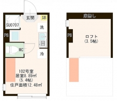 ハーモニーテラス板橋宮本町の間取り図