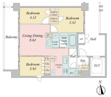 ＬｉｖｅＣａｓａ西台の間取り図
