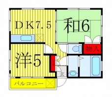 ハイツ碧い鳥の間取り図