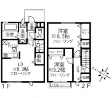 和楽備町屋の間取り図
