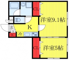 カツラガーデンの間取り図