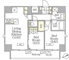 ジオエント町屋の間取り図