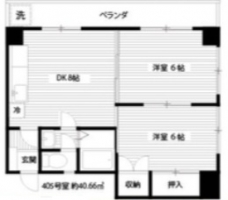 パレスガーデンミラノの間取り図