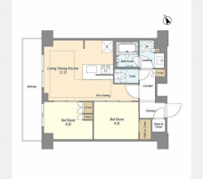 オアーゼ日暮里レジデンスの間取り図