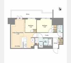 オアーゼ日暮里レジデンスの間取り図