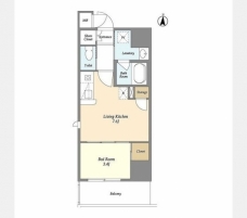アクシーズタワー川口Ⅷの間取り図