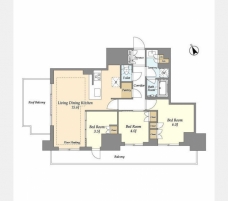 オアーゼ日暮里レジデンスの間取り図