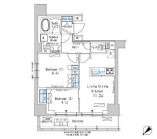 パークアクシス西巣鴨の間取り図