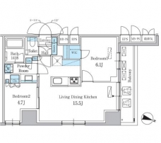 パークアクシス板橋本町ステーションゲートの間取り図