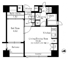パークアクシス神楽坂ステージの間取り図
