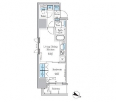 パークアクシス小伝馬町の間取り図