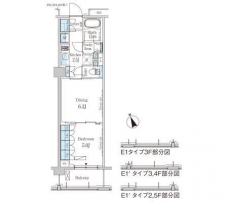 パークアクシス駒込ＨＩＬＬＴＯＰの間取り図