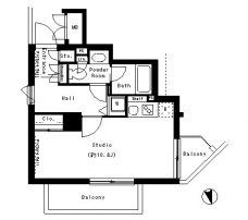 パークアクシス御徒町の間取り図