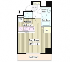 バンブー岩本町の間取り図