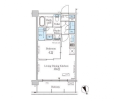 パークアクシス駒込ＨＩＬＬＴＯＰの間取り図