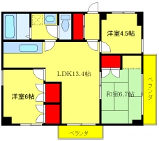ＴＫパークサイド白山の間取り図