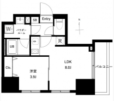 アーバンパーク王子Ⅱの間取り図