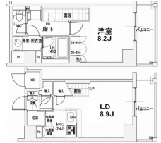 エスティメゾン王子の間取り図