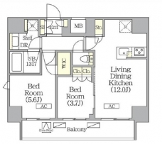 ジオエント町屋の間取り図
