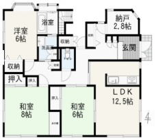 ハレマナ川口の間取り図