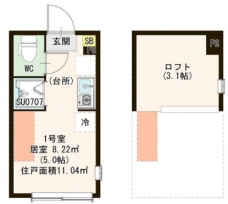 ハーモニーテラスルクス千川の間取り図
