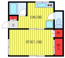 ハイツリヴァーの間取り図