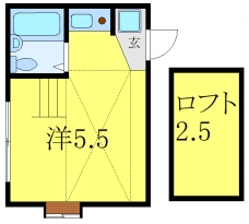 レックスイナミⅡの間取り図