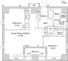カーサスプレンディッド一番町の間取り図