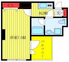 ルフレ赤羽サウスの間取り図